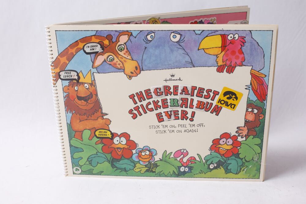 1980s Hallmark Greatest Sticker Album Ever USED Scrapbooking ~ 260608-WH 1098